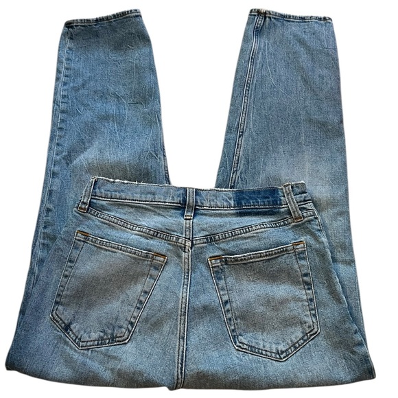 ABERCROMBIE & FITCH The Ankle Straight Ultra High Rise Jeans Distressed Size 8 - Picture 7 of 11